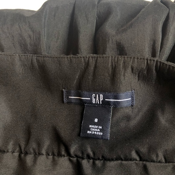 GAP silk blend black strapless dress size 8 - Picture 4 of 6